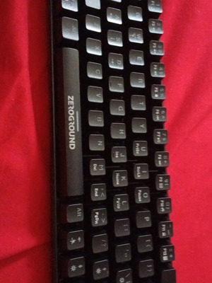 ZeroGround wired keyboard with RGB lights like new