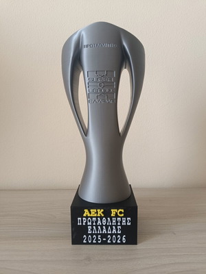 AEK Championship Trophy 2025-2026 3D Printed New