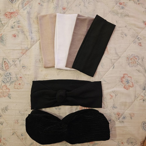 Hairband set like new, pack of 6 neutral colors