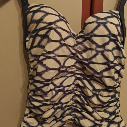Tommy Hilfiger tankini like new, white and grey, size S