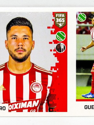 Panini FIFA 365 Sticker Miguel Ángel Guerrero Olympiacos FC mint condition