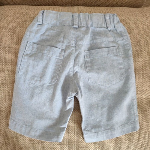 Lapin House shorts for boy 18 months, new, 100% cotton light blue