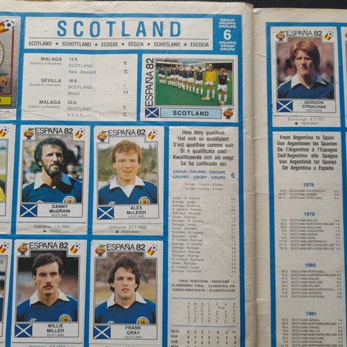 Panini Espana 1982 Mundial sticker album used, not reprint