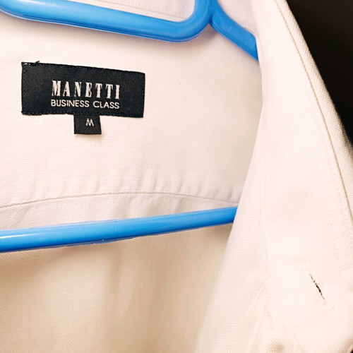 Manetti white dress shirt like new, size M