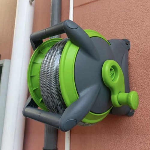 Wall Hose Reel for Watering with 15m Hose New