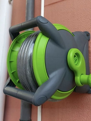 Wall Hose Reel for Watering with 15m Hose New