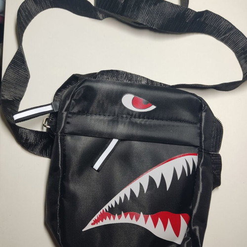 Crossbody bag black, like new, unisex shoulder bag