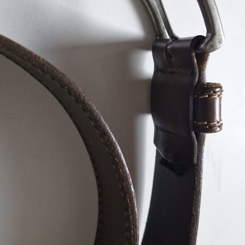 Massimo Dutti vintage leather belt size 85 used, brown