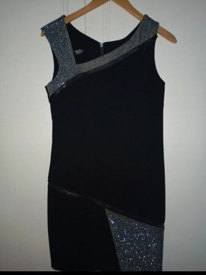 Women's dress with silver sequins like new, size M