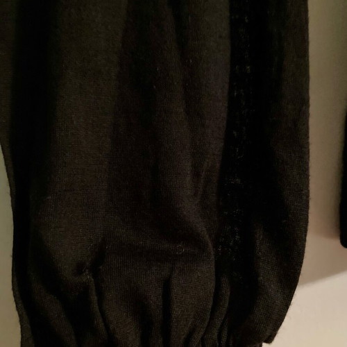 MANGO semi-transparent blouse like new, black, size S