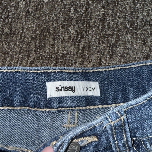 Sinsay denim shorts for girl with lemon design, size 5 (110 cm)