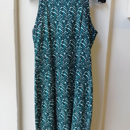 H&M dress lightweight summer with tropical leaf print, size S, like new