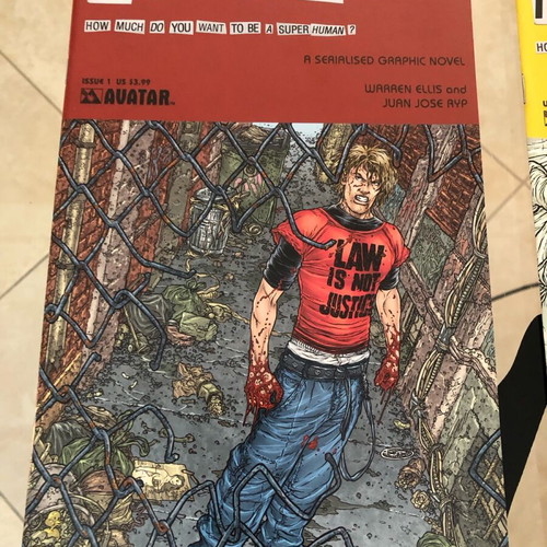 No Hero set of 6 comics 1,3-7 new, Warren Ellis, Juan Jose Ryp
