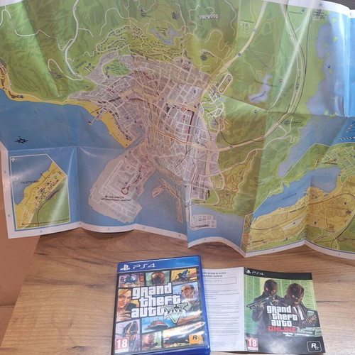 GTA 5 with maps new game for Sony Playstation 4