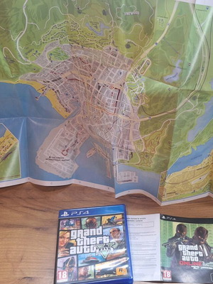 GTA 5 with maps new game for Sony Playstation 4