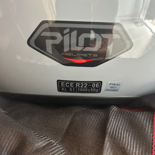 Pilot helmets new, gray glossy, sizes Large and Extra Large, pack of 2