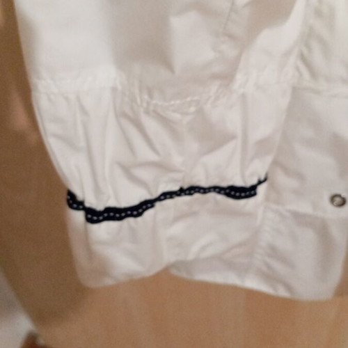 Concept women's jacket white with blue details like new