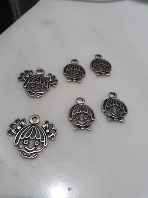 Metal jewelry making elements, pack of 6 pieces