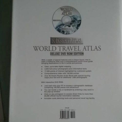 Insight Deluxe World Travel Atlas travel map used