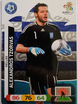 Alexandros Tzorvas Euro 2012 collectible card