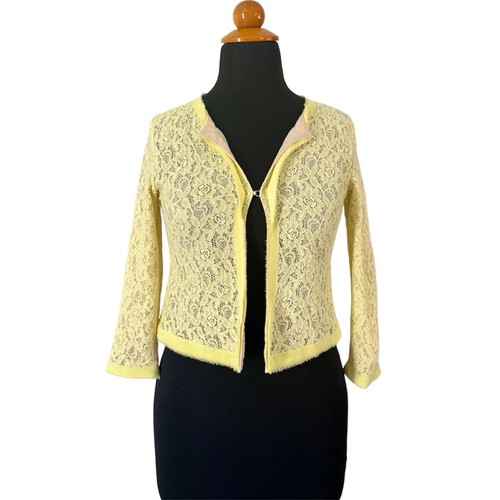 Motivi yellow lace blazer S like new