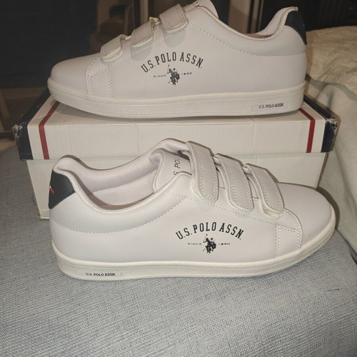 U.S. Polo Assn. Unisex White Athletic Shoes New