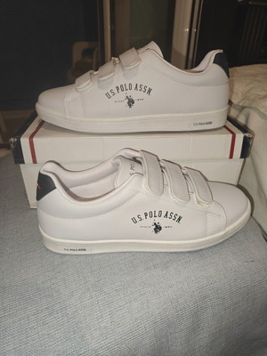 U.S. Polo Assn. Unisex White Athletic Shoes New