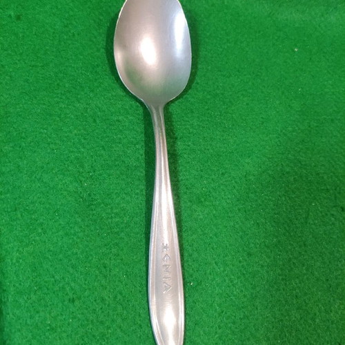 Xenia 1968 soup spoon used, Afentakis Rostfrei