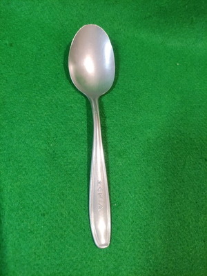 Xenia 1968 soup spoon used, Afentakis Rostfrei
