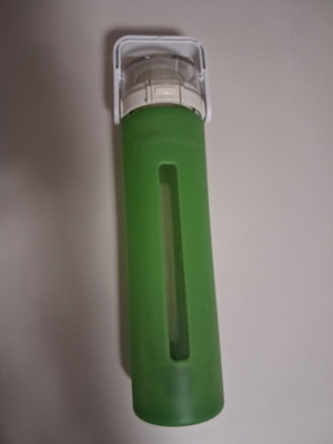 Starbucks glass water bottle used with silicone cover