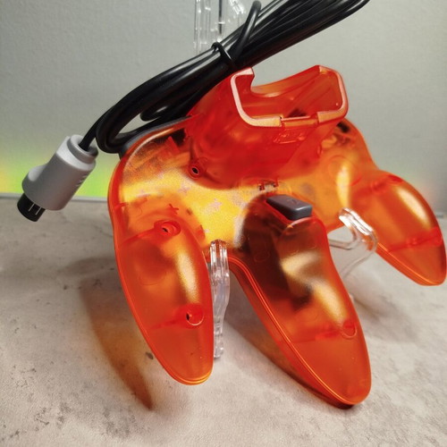 Controller for Nintendo 64 new, transparent orange