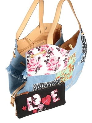 Τσάντα ώμου Pinko μπλε καινούργια