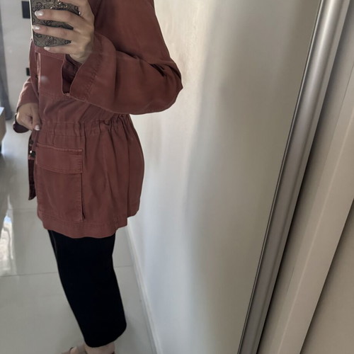 Only women's casual jacket in terracotta shade like new, size M