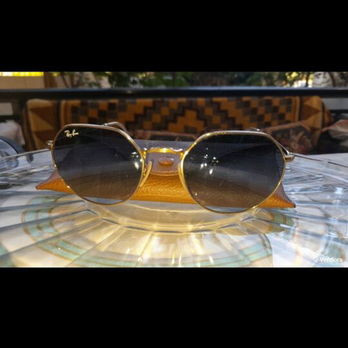 Ray Ban RB 3565 Jack sunglasses like new, unisex, gold metal frame