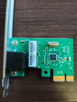 PCI Express network card used with Ethernet RJ45 port