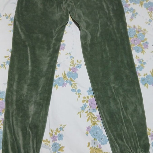 Velour pants Paco & Co medium mint green like new