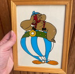Set of 2 vintage Asterix and Obelix decorative frames used