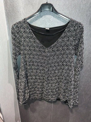 S.Oliver blouse with semi-transparent sleeves, like new, size S-M