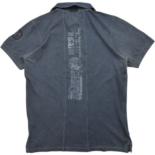 Geographical Norway Grey Polo used, size XXL