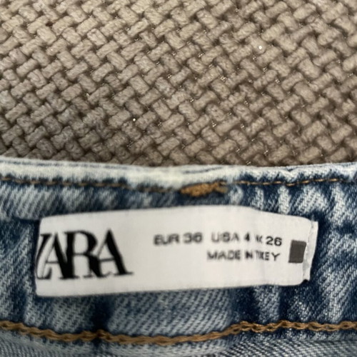 Zara denim bermuda shorts, blue, size S