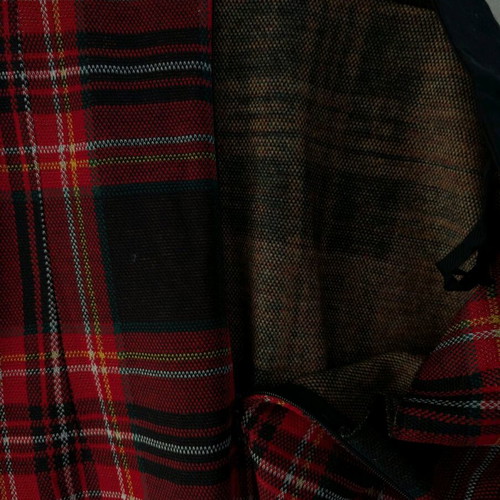 Vintage 00s midi tartan dress red with straps like new
