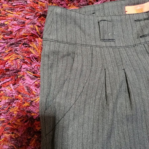 BSB gray vintage pants with thin stripes, fitted, like new, size 38