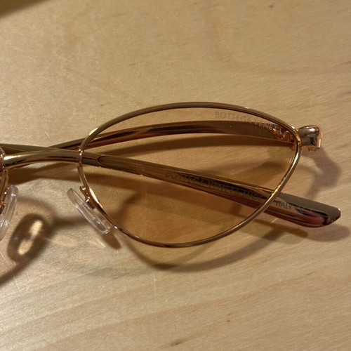 Bottega Veneta sunglasses with transparent pink lenses