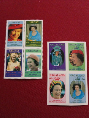 Scotland stamps Queen Elizabeth new, unsealed