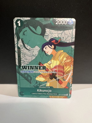One Piece TCG Kikunojo card OP14-023 V.1 rare winner