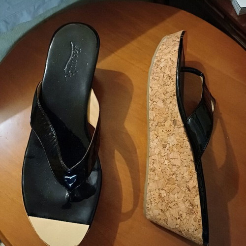 Ioannis sandals like new size 41 platform cork heel