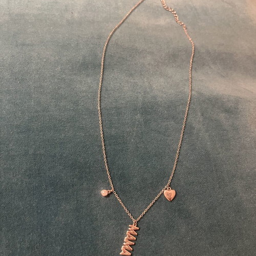 Silver pendant necklace "mama" 925 silver