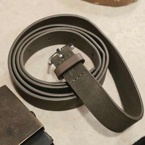 Men's branded belts, set of 7
