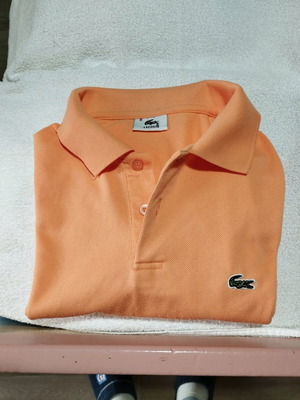 Lacoste long-sleeve polo XL apricot like new