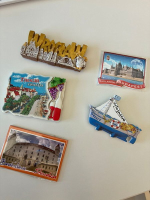 Travel Magnets set of 5, unused